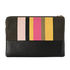 Celine Striped Zipped Pouch, &pound;175, Accessories, Black/Green/Pink/Yellow, Canvas/Leather, Back view